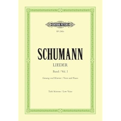Schumann: Complete Songs, Vol. 1 (Low Voice and Piano) (EP2383C)