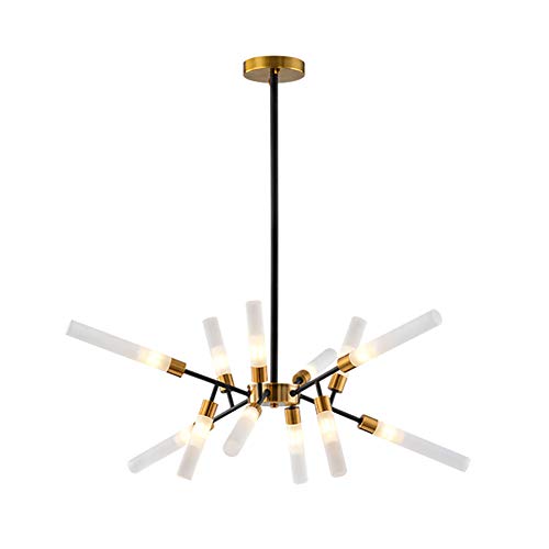 Luminaire plafonnier industriel 16 têtes idéal pour illuminer la table de salle à manger