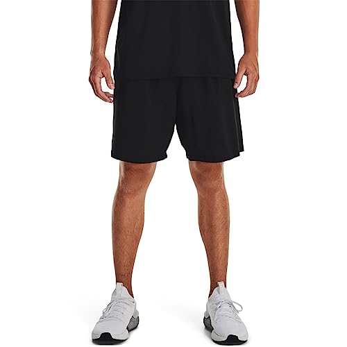 Under Armour Men's Woven Graphic Shorts, (003) Black / / Versa Blue, Small - image 3