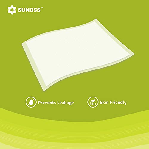 SUNKISS TrustPlus 90x90 cm Empapador Desechable para Incontinencia, Almohadilla Absorbente para Adultos, Ancianos y Niños, Protección de Cama y Muebles, Multifuncional, Tela No Tejida, 10 Unidades