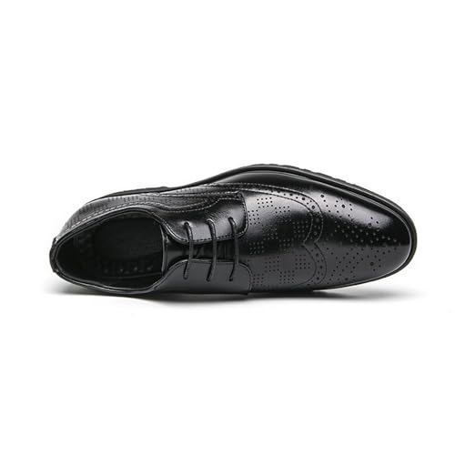 Mens Large Size British Style Brogue Business Dress Shoes Spring Wedding Groom Leather Footwear Lace up2