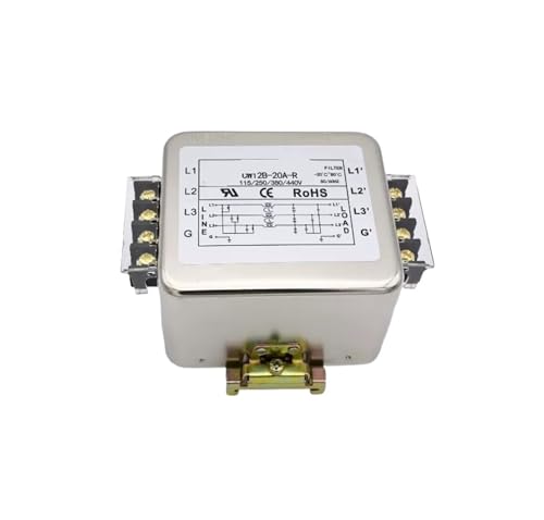 Filtro de potencia de 380 V trifásico de alta resistencia con riel fijo CW12B