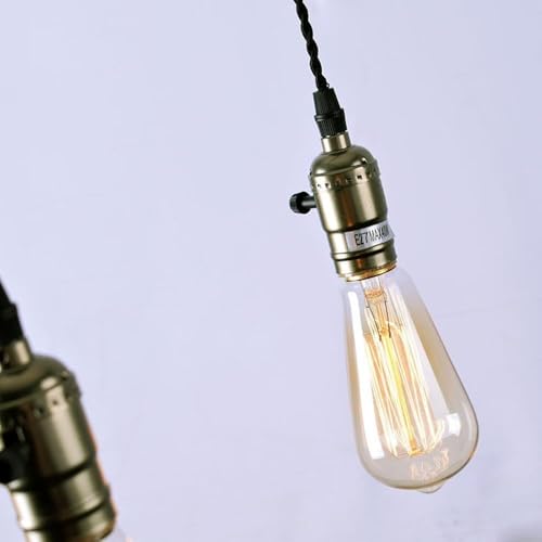 Lampe métal-suspension lumière style vintage chic pour loft - 4
