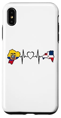 Dominican Ecuadorian Heartbeat Ecuador Flag Heritage �X�}�z�P�[�X iPhone XS Max �p