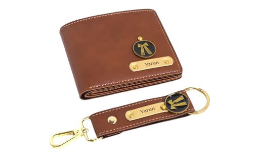 Image of Thebaegift Customized Leather Keychain | Personalized Birthday Gift for Men's | Handcrafted Organizer with Name Tag and Charms | Unique Birthday & Anniversary Gift For Men