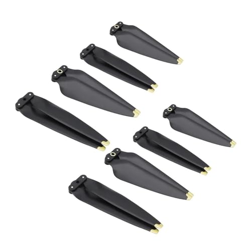 Hélices DJI Air 3 8747F dorées et noires à dégagement rapide pour drone (lot de 8 pièces)