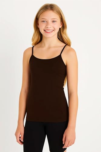 Image of Kurve Girl's Sleeveless Tank Top - Stretch Undershirts Cami Camisole, UV Protective Fabric, Rated UPF 50+ (Made in USA)