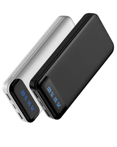 Icmilk Batería externa de 16000 mAh, 2 unidades, carga rápida de teléfono portátil con USB C PD15W