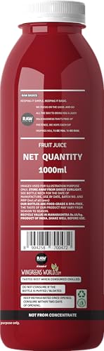 Image of RAW Pressery Pomegranate Juice | Pomegranate Fruit Juice | No Added Sugar | Not from Concentrate | 1L