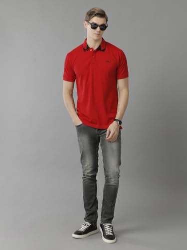 Image of ADRO Mens Polo T Shirt -100% Cotton Polo Tshirt for Men | Solid Polo T-Shirt Regular fit
