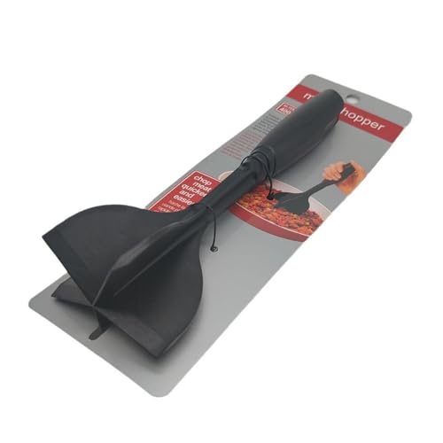 Molinillo de hamburguesas, molinillo de carne para carne molida - Herramienta para picar carne antideslizante y resistente al calor, molinillo de hamburguesas de nailon antiadherente con 5 cuchillos c