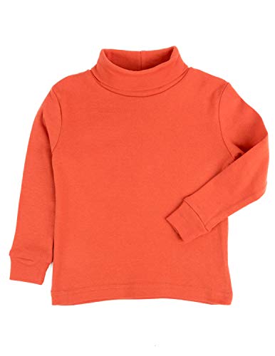 Image of Leveret Girls Boys & Toddler Solid Turtleneck 100% Cotton Kids Shirt (2 Toddler-14 Years) Variety of Colors