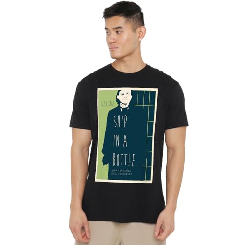 T-shirt Star Trek TNG Season 6 Episode 12 avec finitions durables noir