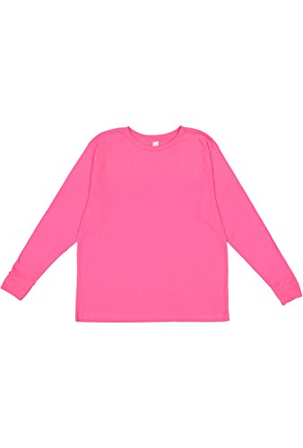 Image of LAT Youth 100% Cotton Jersey Crew Neck Long Sleeve Tee (6201)