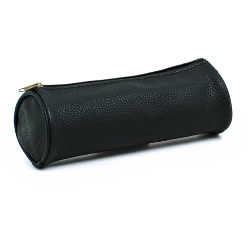 Estojo Escolar KIT Executive 2415 Cores Sortidas – Redondo, Compartimento Único e Zíper Reforçado - Ideal para Canetas, Lapis e Acessorios Escolares