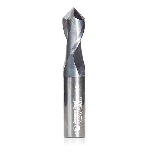 Amana Tool - 51657 High Performance CNC Solid Carbide 90° 'V' Spiral Drills with AlT