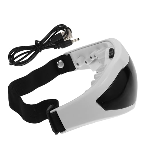 CONGARTENO Masajeador de Ojos Electrónico Profesional con Música Relajante Diseño Ergonómico y USB para Estimular Puntos de Acupuntura y Aliviar Tensión