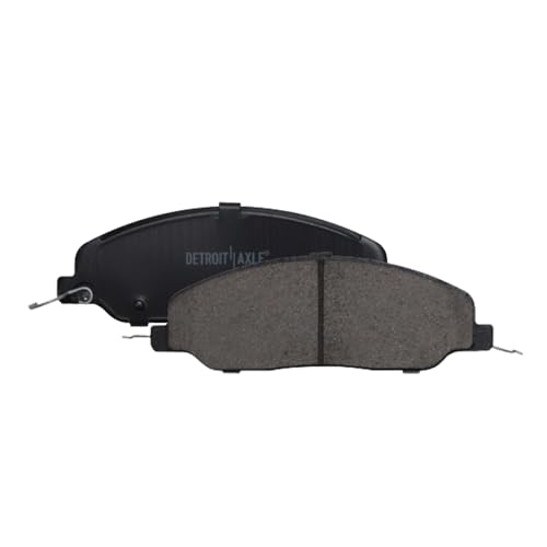 Image of Detroit Axle - Front Brake Pads for Ford 2005-2010 Mustang 2006 2007 2008 2009 Ceramic Brake Pads w /Hardware Replacement