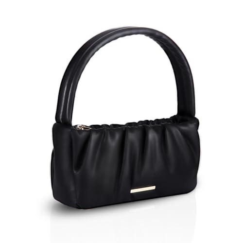 HUYAOPT Leather Hand Bags, Shoulder Purse for Women Trendy, Clutch Purses Handbags for Women Mama, Phone Wallet for Everyday