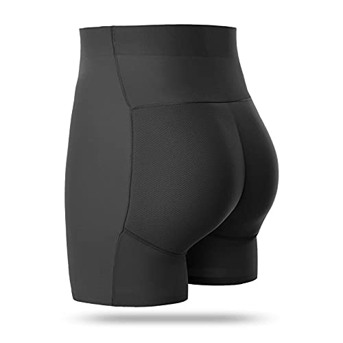 Damen Push Up Unterhose, Mode High Waist Frauen Abnehmen Bauch Control Höschen Fake Ass Butt Lifter Höschen Hip Enhancer Gepolsterter Hintern Push Up Höschen Shorts Plus Size, Beige, S Cover