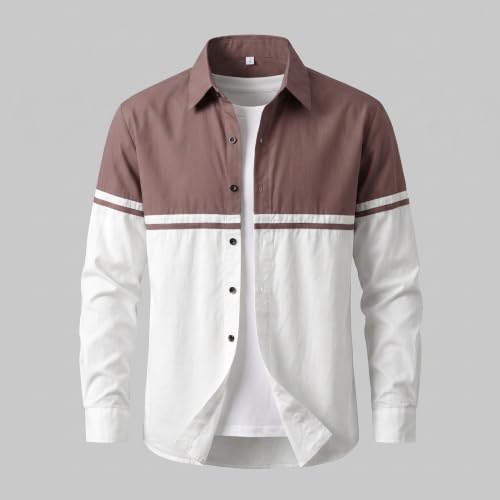 Image of Afflatus Men's Stylish Cotton Casual Shirt | Full Sleeve Button-Down Shirt | Comfortable Breathable Fabric | Perfect for Casual Office and Outing Wear