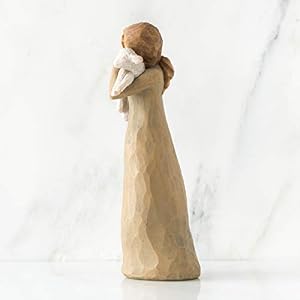 Willow Tree Peace on Earth, an Embrace of Peace, Figure Holds Lamb as Expression of Peaceful Blessings for Christmas Nativity, Daily Inspiration for Peace and Hope, Sculpted Hand-Painted Figure Willow Tree Peace on Earth an Embrace of Peace Figure Holds Lamb as Expression of Peaceful Blessings for Christmas Nativity Daily Inspiration for Peace and Hope Sculpted Hand Painted Figure