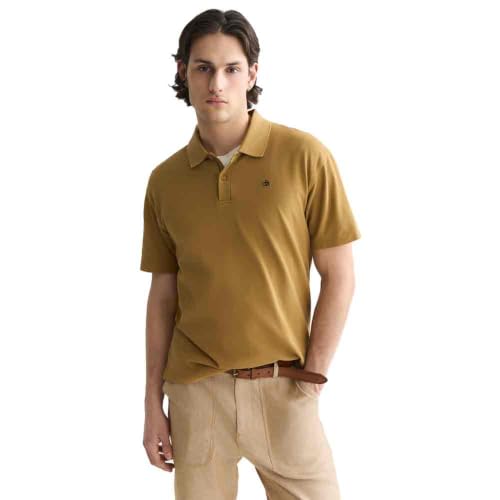 Scotch & Soda Logo Polo Shirt Camisa, Dijon 230, XXL para Hombre
