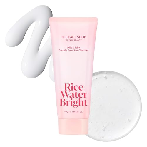 THE FACE SHOP Rice Water Bright Milk & Jelly Double Cleanser