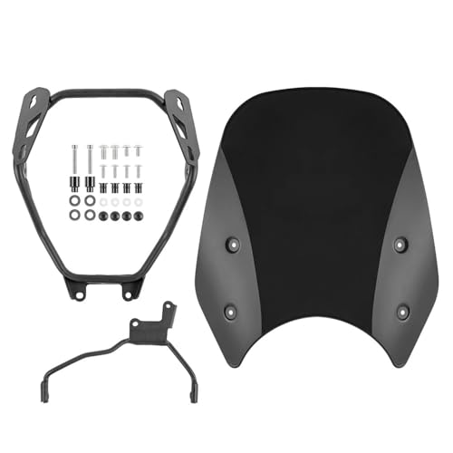 Pare-brise moto pour GB 350 S 2023-2024 déflecteur noir fumé