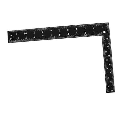 PENIKOKO Professional Carpenter Square Steel L-shaped Ruler Right Angle Measuring Tool for Woodworking and Layout with Sturdy Metal Construction
