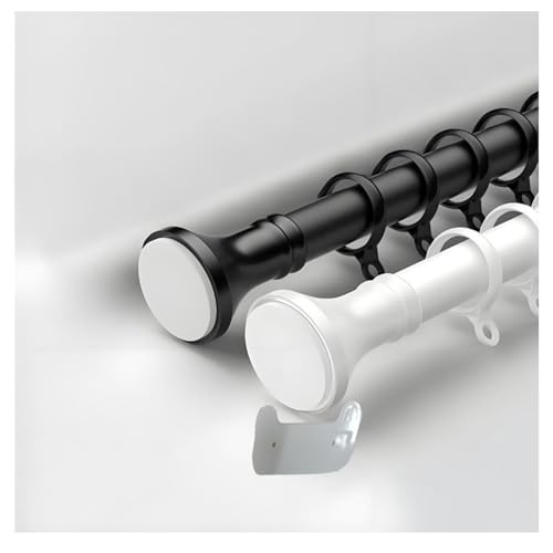 Tringle à rideau télescopique noire de 4 mètres pour sublimer votre salle de bain ou balcon