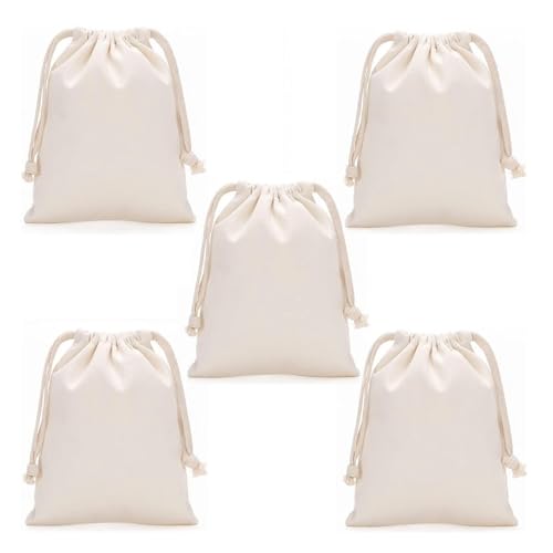 【即購入OK♥】巾着袋 収納袋 (2枚セット) 巾着 ギフトバッグ 小物入れ Amazon | FINGOOO 巾着袋 2枚セット 収納袋 無地 帆布 ギフト