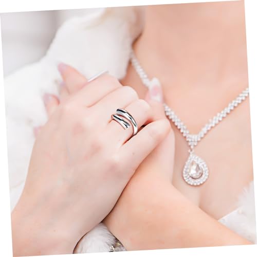 Bague d'orteil qui ne serre pas - Set 4 pièces plain cercle d'eau ajustable - 3