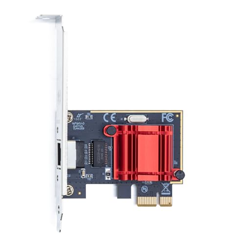 Image of H!Fiber.com 1G Gigabit Ethernet Converged Network Adapter (Nic),Compatible Intel I210 Single RJ45 Port, PCI Express 2.1 X1, Nic Card For Desktop Pc, Multi