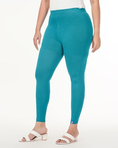 Image of Loveit Womens Solid Viscose Slim Fit Ankle Length Leggings