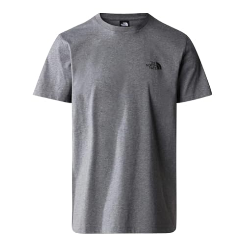 The North Face NF0A87NGDYY M S/S Simple Dome tee T-Shirt Hombre TNF Medium Grey Heather Tamaño L