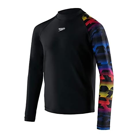 Speedo Junior Boy's Long Sleeve Rash Top Cover