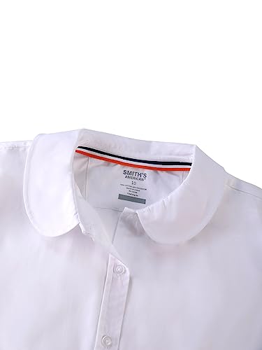 Smith's American Girls' L/S Button-Up Shirt - White, 82
