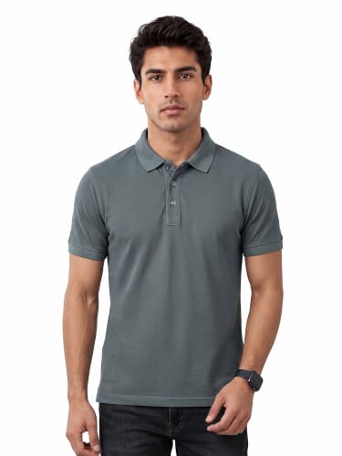 Image of Beyoung Imported Poly Regular Fit Solid Polo Tshirt for Men | Collar Tshirt | Half Sleeves | Solid Casual T-Shirt