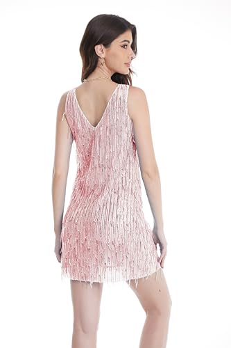 Image of women'Lace Tassels mini Dress Slip Sleeveless Party Club Dress