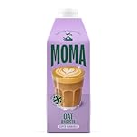 MOMA - Barista Oat Drink - 750ml • 100% Plant-Based & Vegan • Perfectly Foamable for Coffee • Made with British Oats for Creamy Taste • No Added Sugar • Enriched with Vitamins