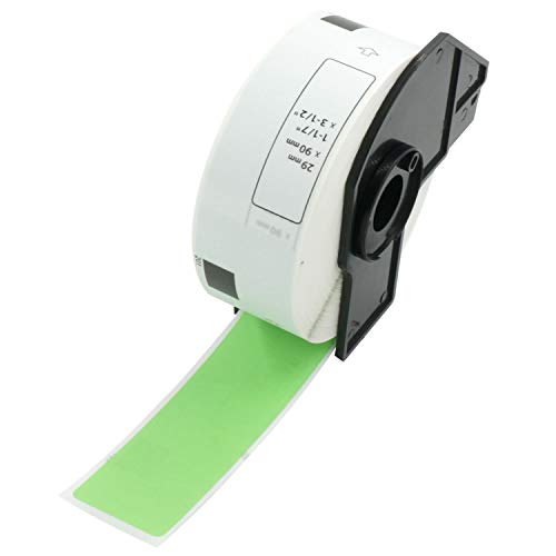 Betckey - Standard Address Labels Replacement For Brother Dk-1201 (1.1 In X 3.5 In), Compatible With Brother Ql Label Printers [1 Rolls/400 Labels, Green] #TOP10