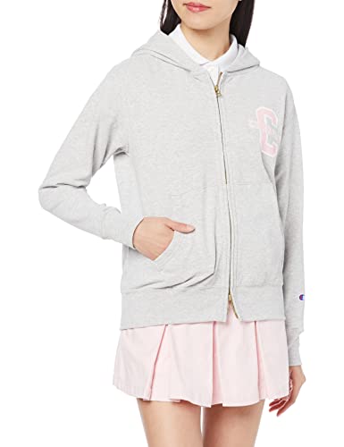 [チャンピオン] パーカー 速乾 UVカット 抗菌 防臭 グラフィックプリントロゴ ジップフーデッドスェットシャツ ゴルフ CW-VG101 レディース オックスフォードグレー L