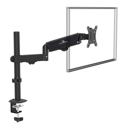 Support écran ressort à gaz Maclean MC-135 VESA 100x100 pour moniteur PC rotatif