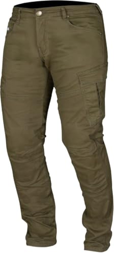 Pantalon moto Merlin Remy 2 D3O Cargo vert avec protections