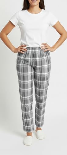Image of Womens Multicolor Cotton Checkered Pyjama | Checks Pajama for women with Elastic & Drawstring Plus Size (S TO 8XL)
