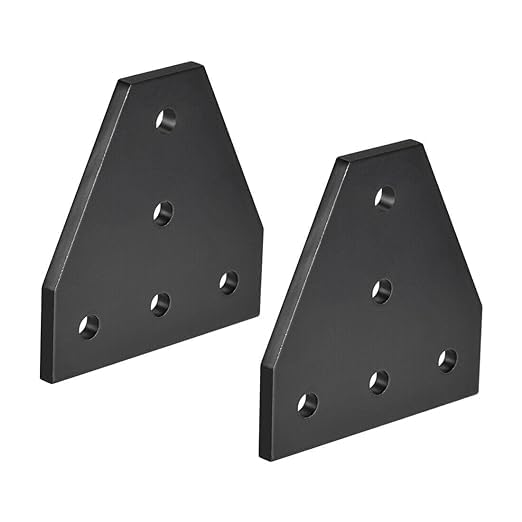 5 Hole T Joining Plate for Aluminium Profile for 3D Printer CNC Routers Pack of 2 pcs