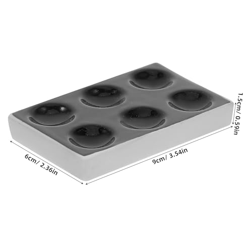 JECOMPRIS 4 Stück Experimentiertafel Spot-reaktionsplatte Wissenschaftliches Experiment Spot-platte Keramik-tüpfelplatte Für Das Labor Spotplatte Für Chemische Experimente Porzellan Black