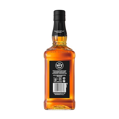 Jack Daniel's Old No. 7 - Tennessee Whiskey - Karamell, Vanille und Noten von Eichenholz - 0.7L/ 40% Vol. Bourbon Whisky
