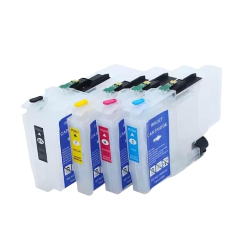 Cartouche d'encre LC424 4 couleurs avec puce jetable pour imprimante Brother DCP-J1200W
